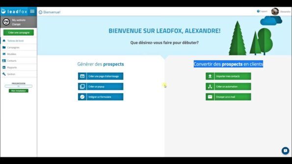 Marketing automatisé avec Leadfox
