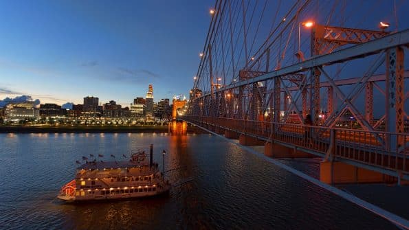 Cincinnati, pont de Newport Southbank