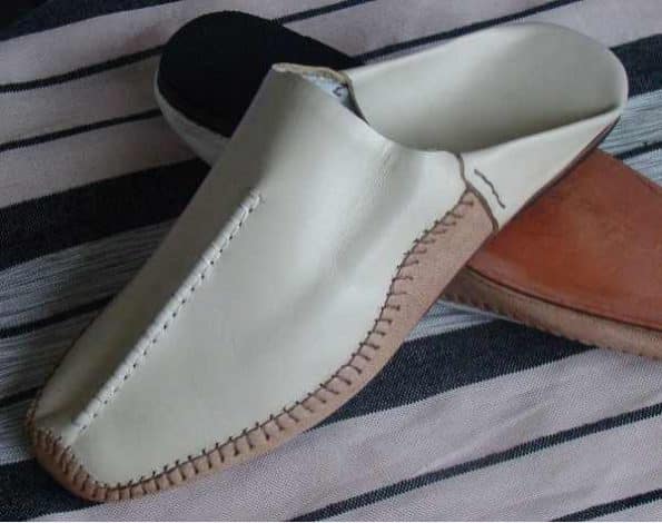 babouches en cuir marocaines